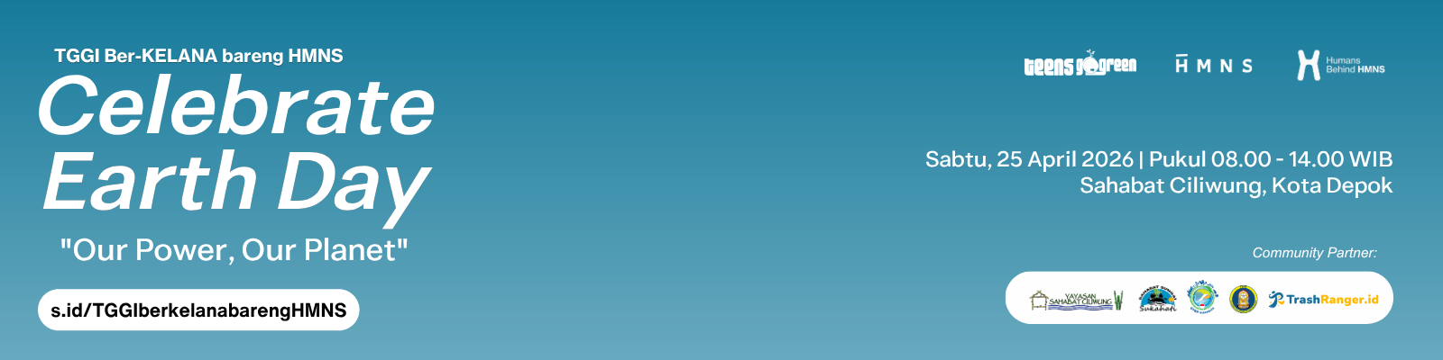 TGGI Ber-KELANA bareng HMNS: Aksi Hari Bumi 2026 di Sahabat Ciliwung Depok